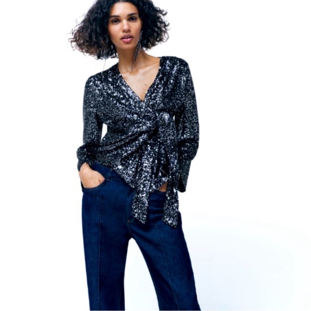 Zara wrap top